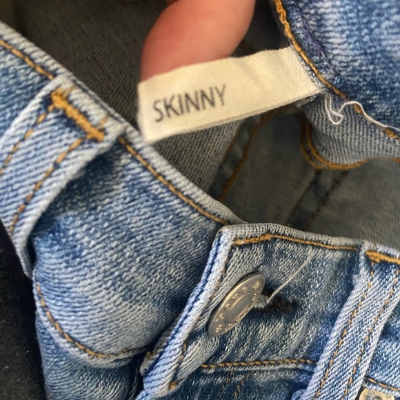 Rag And Bone Blue Denim Jeans Size 24 Skinny Distressed Low Rise Casual Quality - Picture 10 of 13